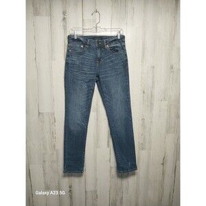 Aeropostale Men's Dark Wash Slim Jeans 28x30 Distressed (29x28)